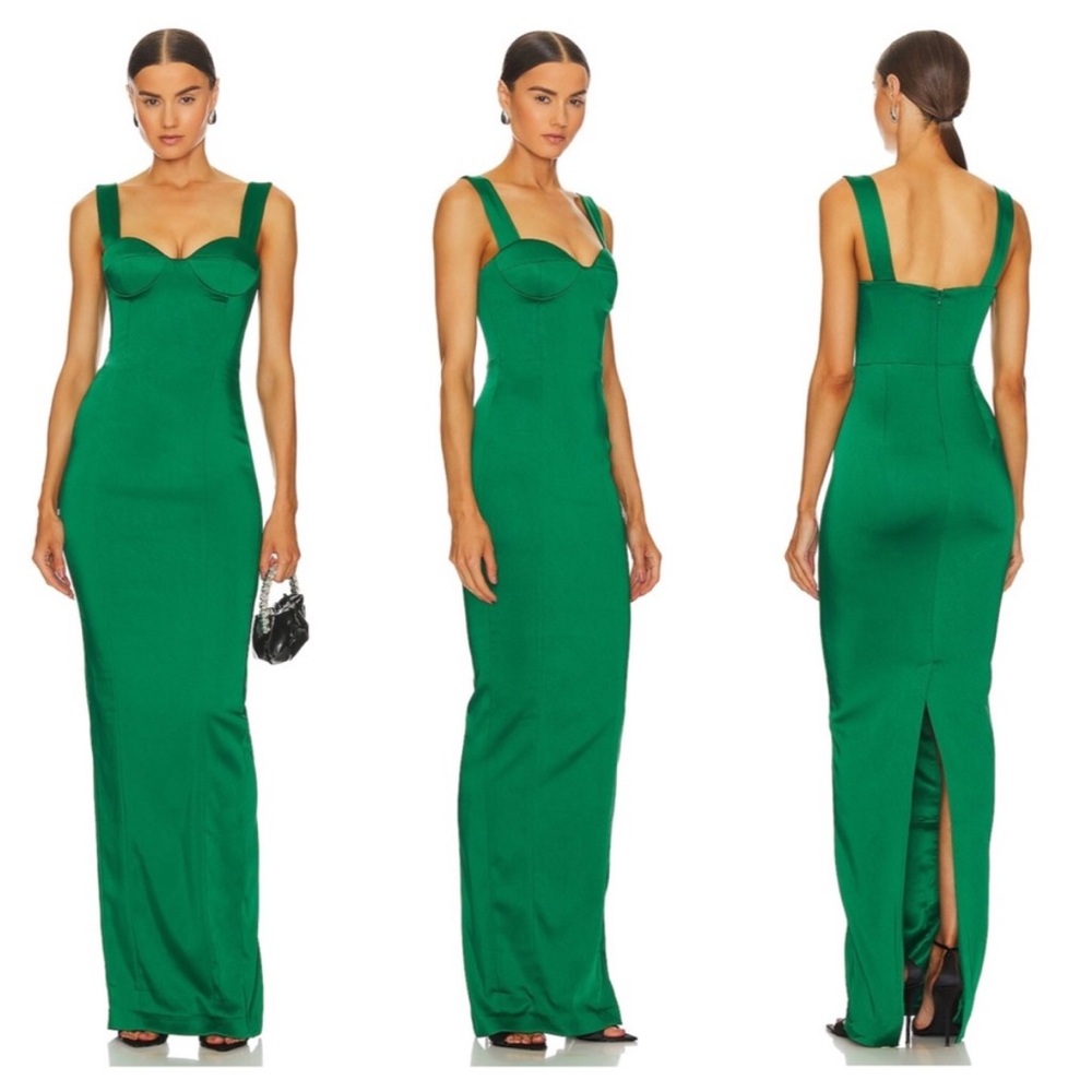 SAU LEE x REVOLVE Palmela Dress in Emerald